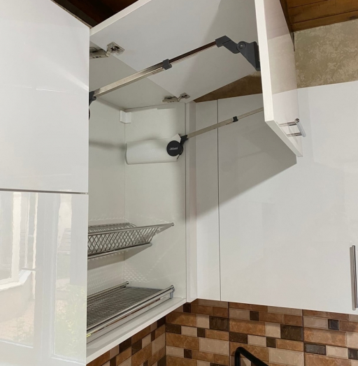 Белый кухонный гарнитур-Кухня МДФ в ПВХ «Модель 568»-фото5